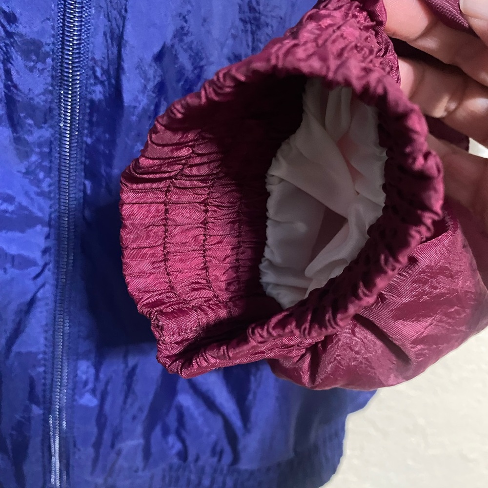 Spalding windbreaker track suit jacket, lined full‎ zip unisex size large - Picture 3 of 10